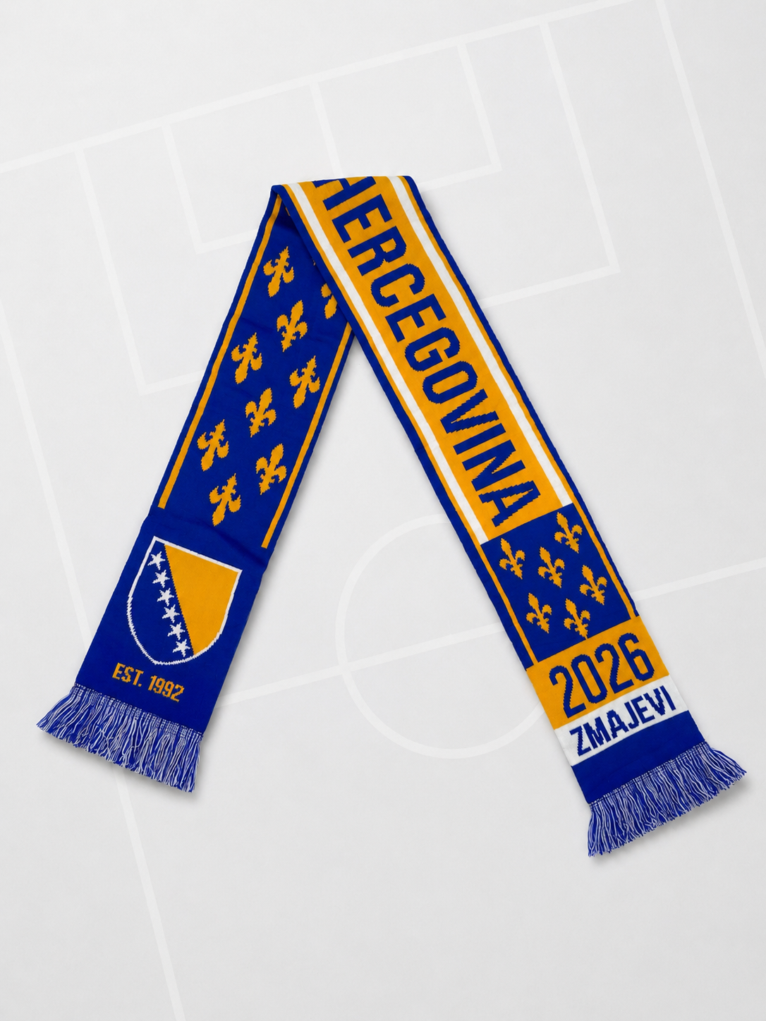 Bosnia Soccer Scarf | FREE SHIPPING | World Cup Bosnia